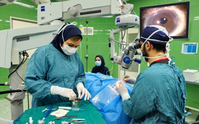انجام موفقیت آمیز نخستین عمل پیوند تخصصی قرنیه در شهرستان آباده